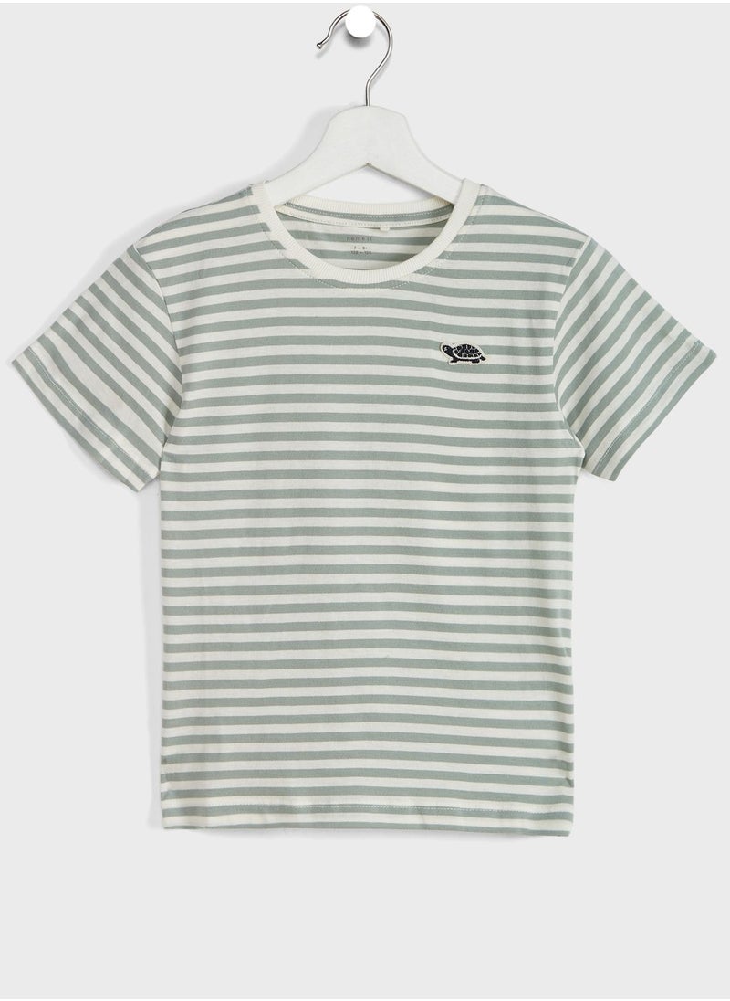 NAME IT - Kids 3 Pack Striped T-Shirt - Image 1