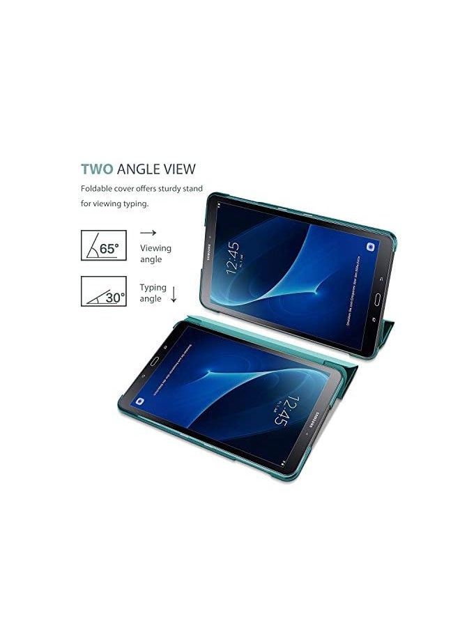 Old Model Galaxy Tab A 10.1 Case Sm-T580 T585 T587, Slim Lightweight Stand Shell Smart Cover For Old 10.1 Inch Galaxy Tab A Tablet 2016 Model (Emerald)