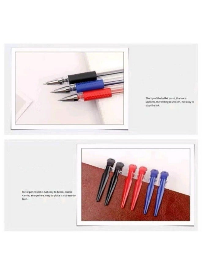 9 Pack Black Red Blue Ink Ballpoint Pen 0.5mm Gel Pen - Image 3