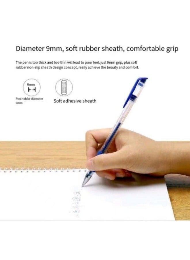 9 Pack Black Red Blue Ink Ballpoint Pen 0.5mm Gel Pen - Image 5