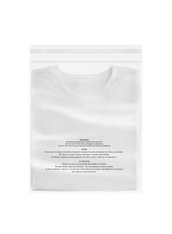 iMailer 100 Pack - 18x24 Inch Clear Plastic Bags with Suffocation Warning, 1.6 Mil Self Sealing Bags for Clothes, T-Shirts, Pants, Resealable Sticker, No - Image 3