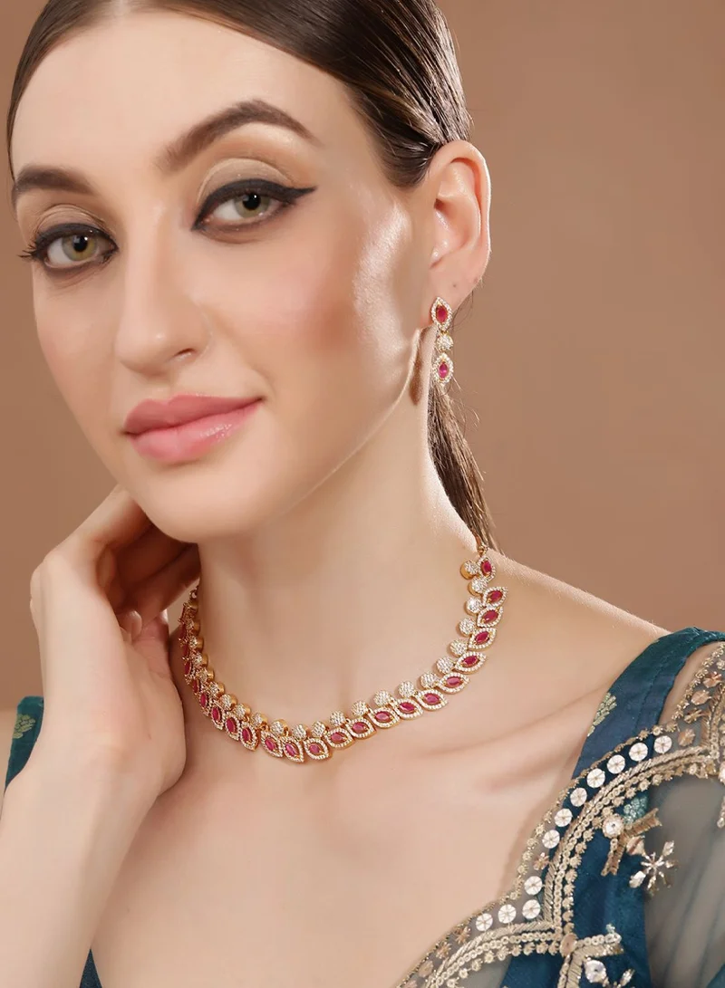 برياسي طقم مجوهرات مطلي