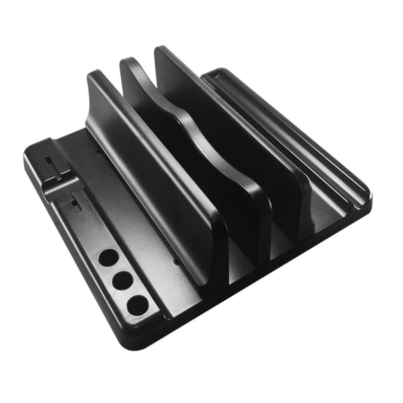 Adjustable Laptop Stand with Wide Base for Stable Desktop Tablet Book Holder Organizer - Image 2