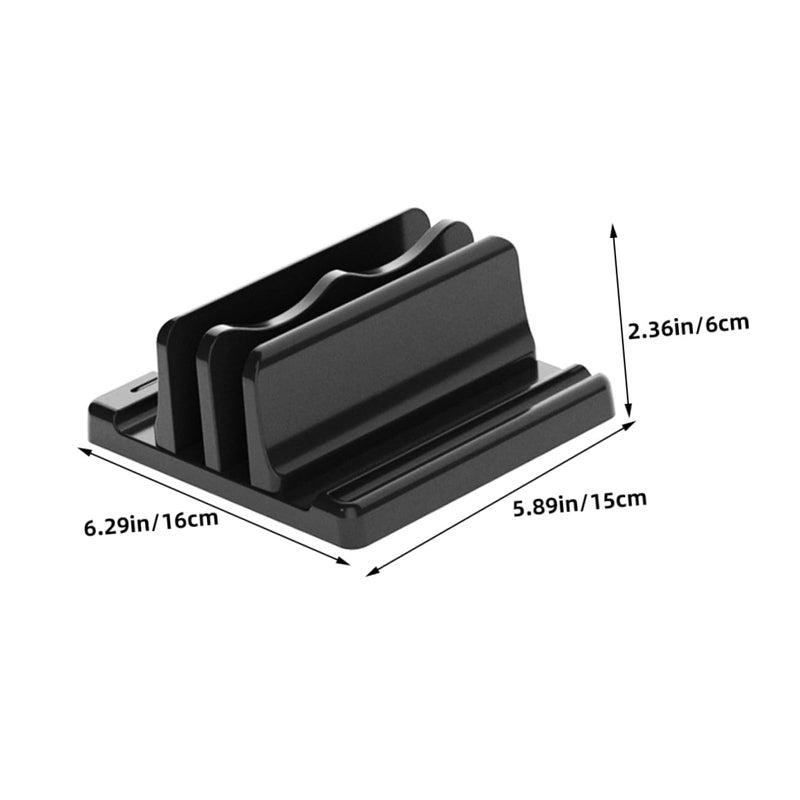 Adjustable Laptop Stand with Wide Base for Stable Desktop Tablet Book Holder Organizer - Image 3