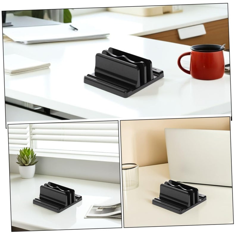 Adjustable Laptop Stand with Wide Base for Stable Desktop Tablet Book Holder Organizer - Image 4