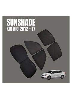 Car Sunshade All Side Sunshade UV and Heat Protection Front Back Sides Sun Shades High Quality For KIA RIO 2012-2017