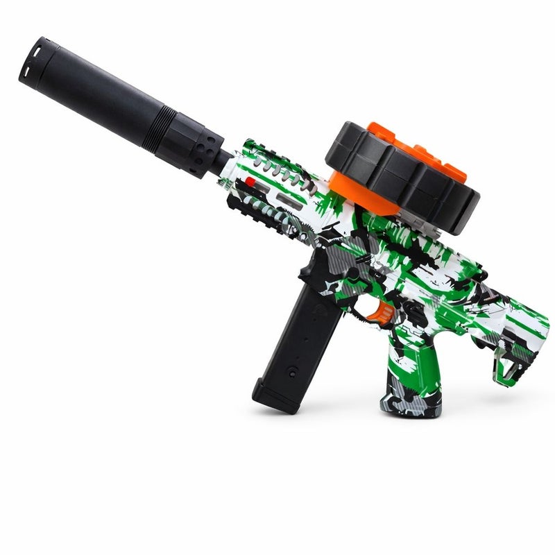 M416 Electric Tactical Gel Blaster Toy Gun with Rotating Drum Magazine - Green - SY-0088 - Image 1