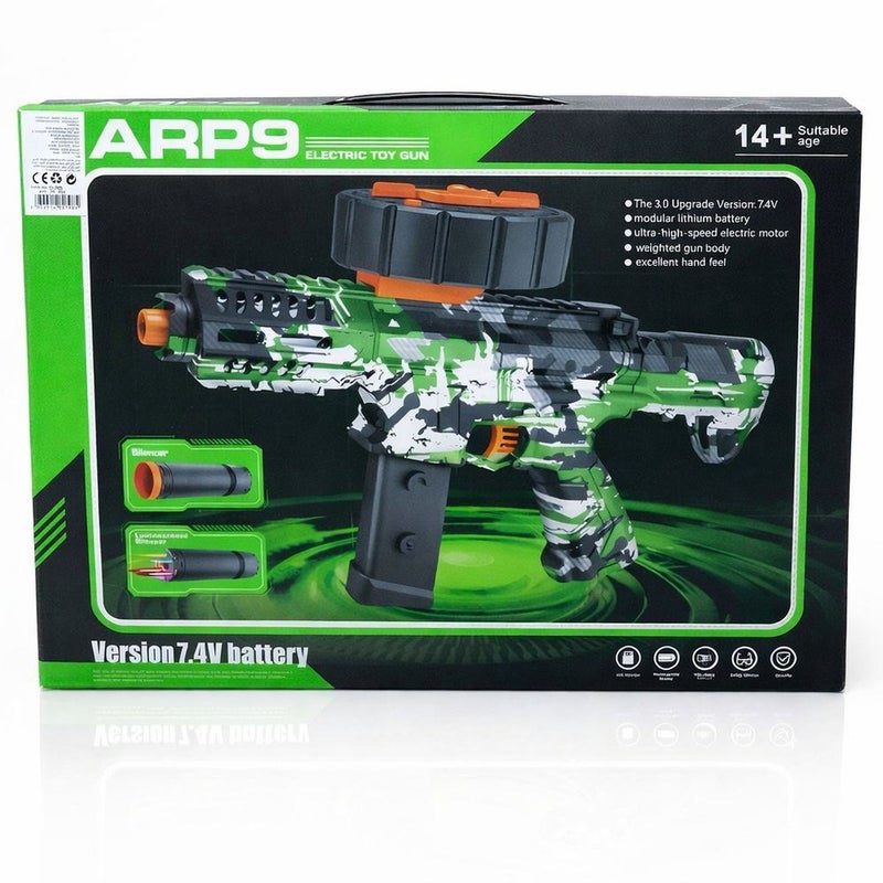 M416 Electric Tactical Gel Blaster Toy Gun with Rotating Drum Magazine - Green - SY-0088 - Image 3