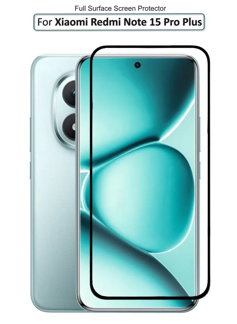 For Xiaomi Redmi Note 15 Pro Plus - Tempered Glass Screen Protector - Delicate Touch , Higher Transparency , Easy to Install ,Anti-scratch and Bubble-free Screen Protector - Black - Image 1