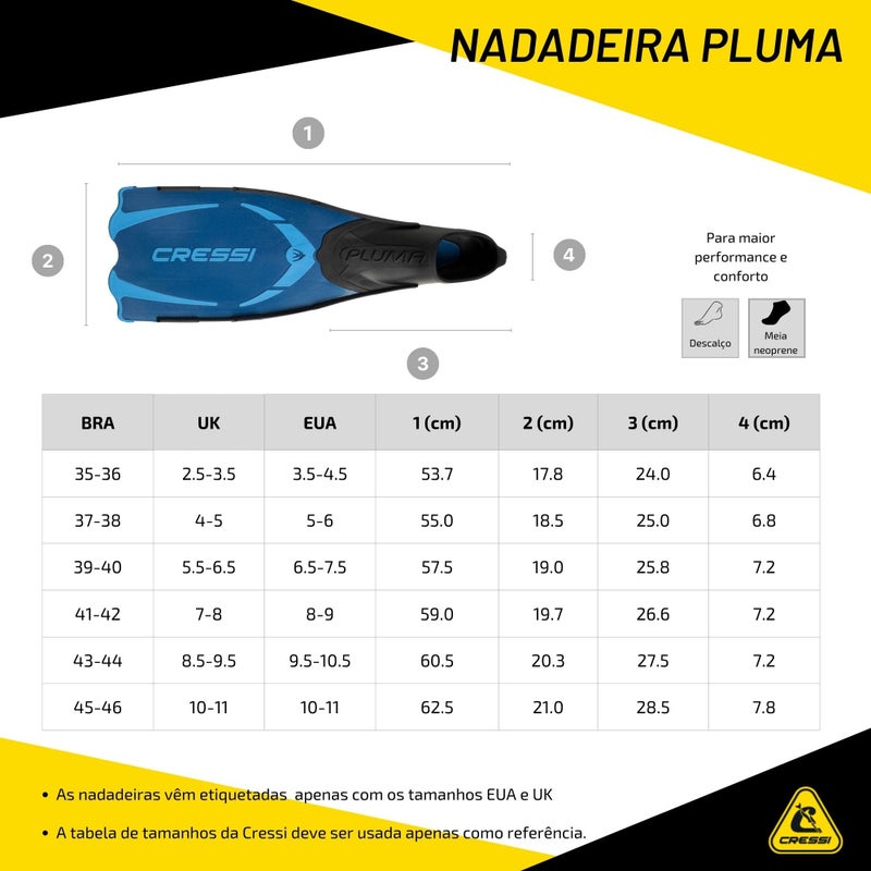 Cressi Pluma, Blue/Azure, 41/42 - Image 4