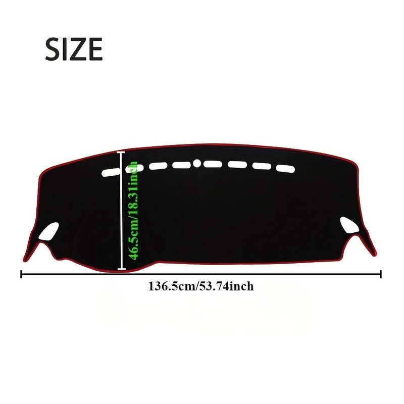 Car Dashboard Cover Anti Glare Sun Shade Carpet Mat For MG ZS EZS 2017 To 2023 Red Right Hand Drive - Image 2