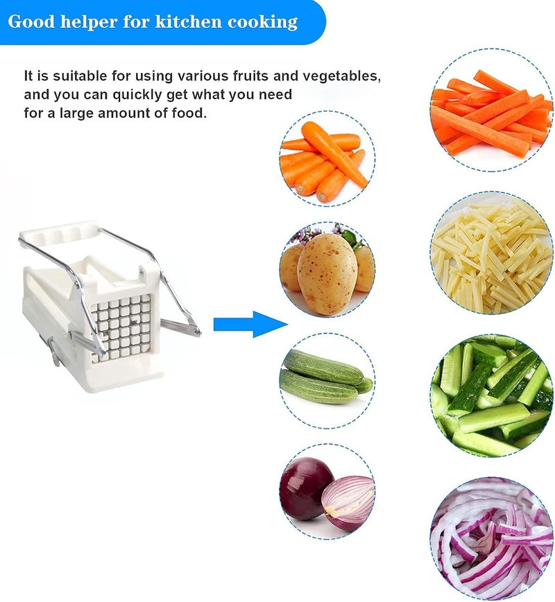 NatldGs French fry cutter, potato slicer/cutter for french fries with 2 Different sizes Stainless Steel Blades and No-Slip Suction Base - Image 5