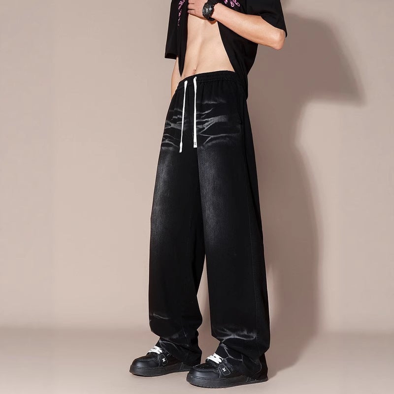 Unisex Classic Denim Jeans Loose Fit Daily Outdoor Wear - Image 5