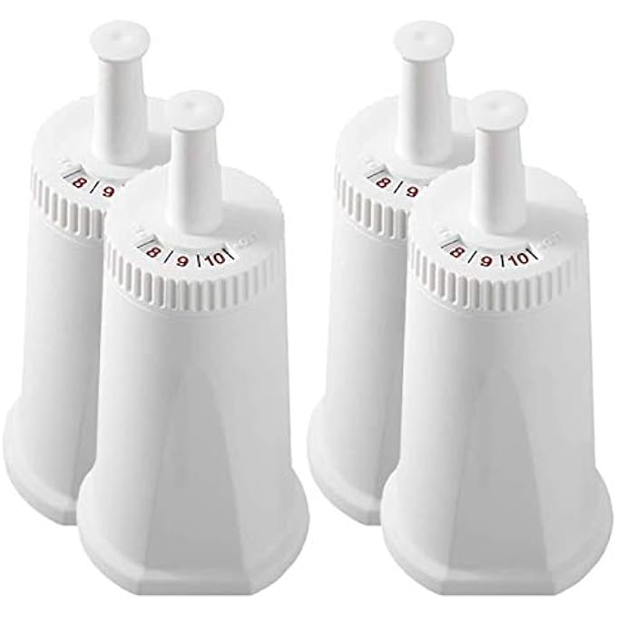 COFFILTRO. 4 Pack Replacement Water Filter Compatible With Breville Sage Claro Swiss For Oracle Barista Bambino Espresso Coffee Machine Part Bes008Wht0Nuc1 - Image 1