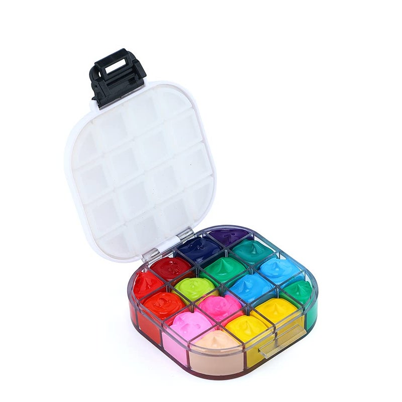 Transon Paint Saver Storage Palette Box 16well Portable Airtight Black - Image 1