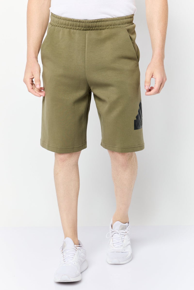 Adidas Men Sportswear Fit Outdoor Shorts, Olive - Image 1