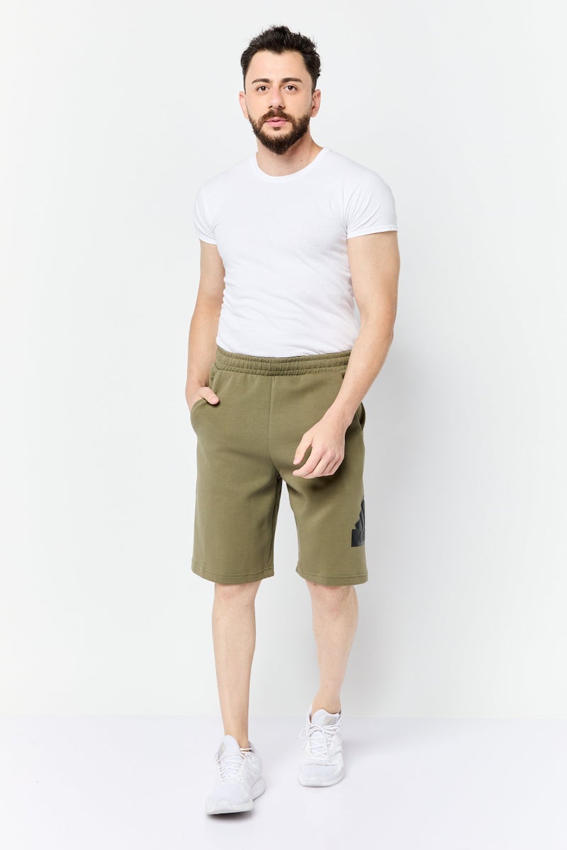 Adidas Men Sportswear Fit Outdoor Shorts, Olive - Image 4