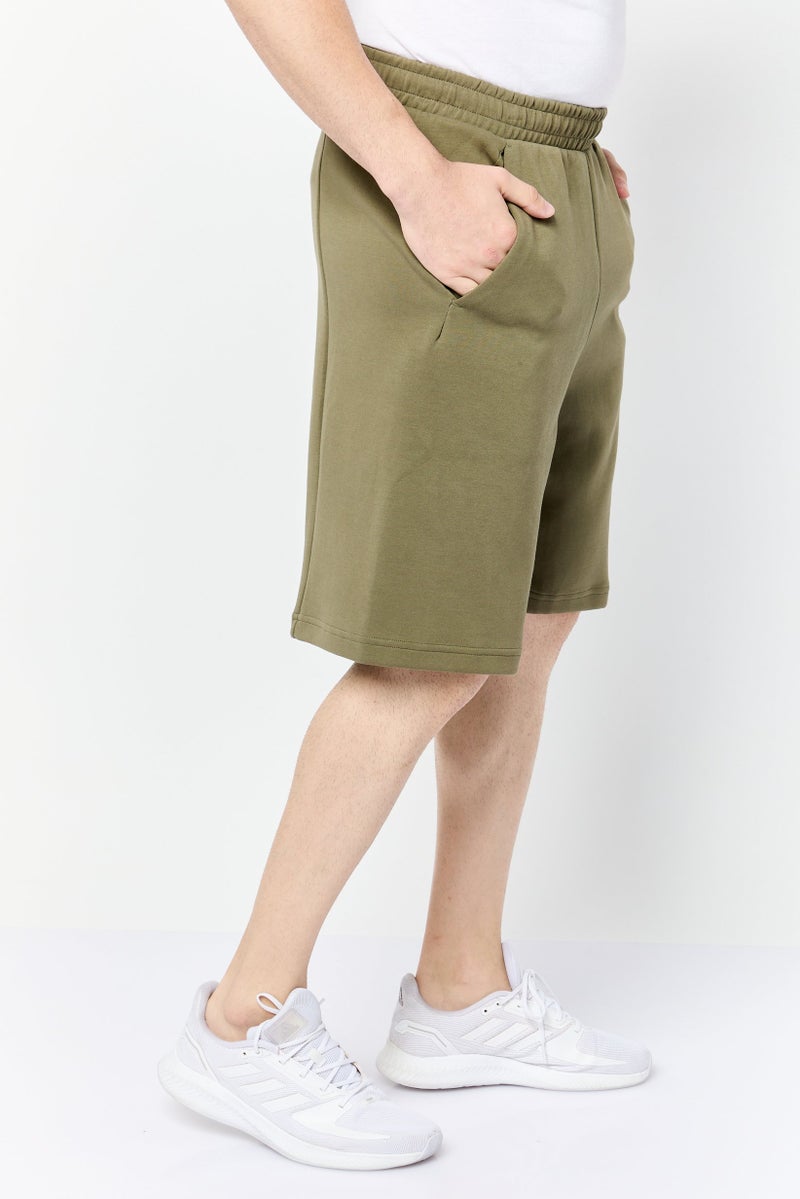 Adidas Men Sportswear Fit Outdoor Shorts, Olive - Image 2