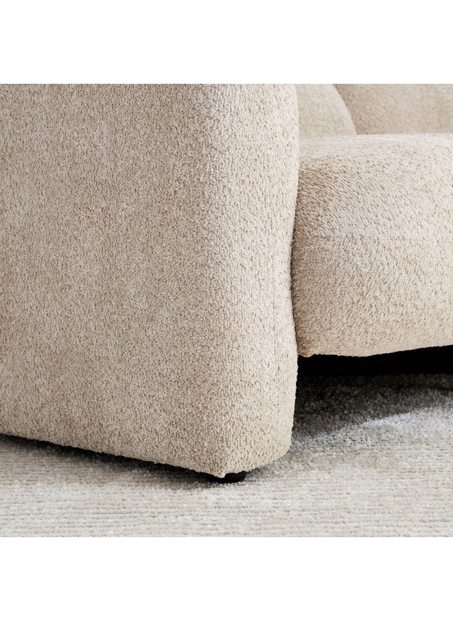 Home Box - Sicily 3-Seater Fabric Sofa with 2 Cushions 92 x 68 x 233 cm - Image 1