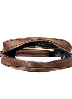 Motevia Men's Leather Handbag & Crossbody Bag 2*1 Men's Wristlet Bag Men's Crossbody Bag with Shoulder Strap and Detachable Wristlet  - Image 4