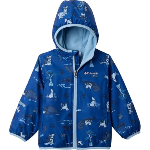 Columbia Baby Mini Pixel Grabber III Wind Jacket Mountain Blue Trail Tails 36 - Image 3