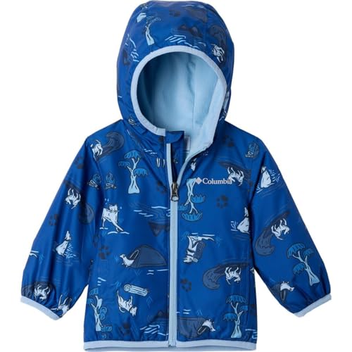 Columbia Baby Mini Pixel Grabber III Wind Jacket Mountain Blue Trail Tails 36 - Image 1