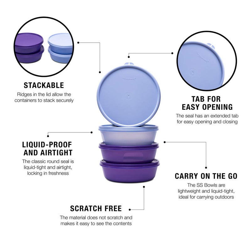 Tupperware Multipurpose Refrigerator SS Bowl 1L 4pc - Image 5