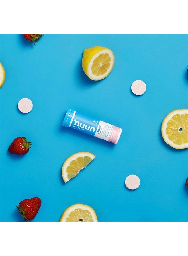 Nuun Sport: Electrolyte Drink Tablets, Strawberry Lemonade, 10 Count (Pack of 8) - Image 3