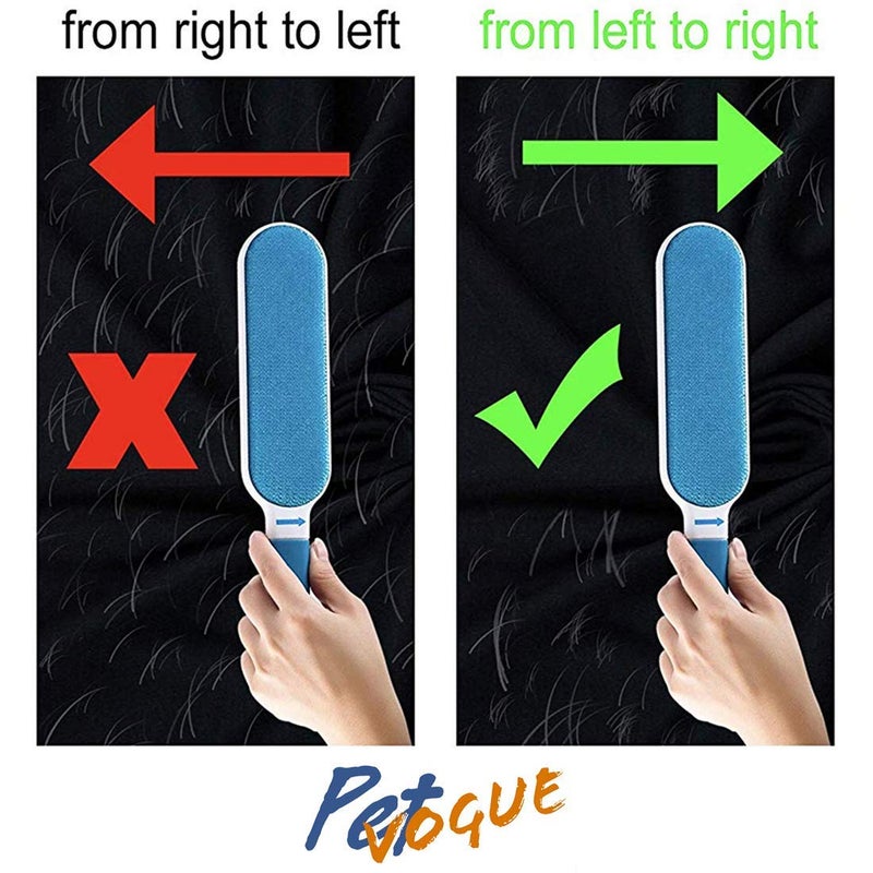 Episkey Pet Hair Remover Brush - Sided Lint Brush with Self - Cleaning Base Lint Brush - Fur & Lint Removal for Clothes Furniture Car Seat Couch Remover Magic Clean Clothing,Furniture (Blue) (PHR) - Image 3