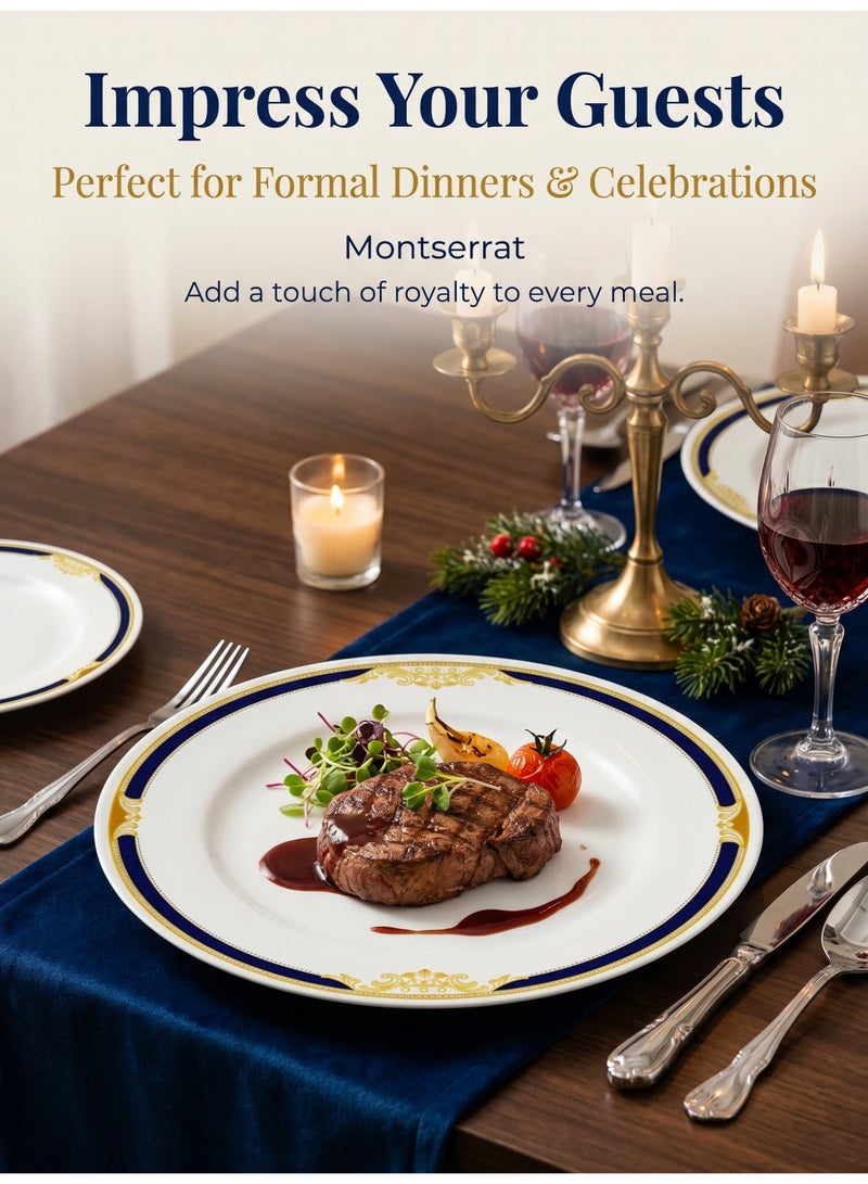 nihao 18 Piece High Quality Porcelain Dinner Set- Includes 6*10 inch Plates, 6*8 inch Plates, 6*4.5 Inch Vegetable Bowls, Ceramic Dinnerware Sets, Microwaveable and Freezer-Friendly/ Eco-Friendly and Food-Grade - Image 2