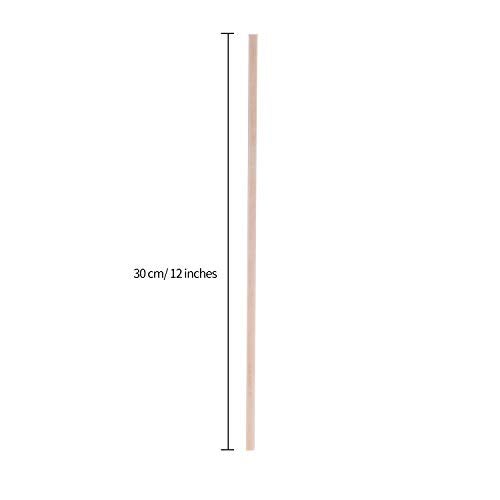 Senkary Wooden Dowel Rods 1/8 x 12 Inch Unfinished Natural Wood Craft Dowel Bamboo Sticks for Flower Bouquet Crafting, 100 Pieces - Image 3