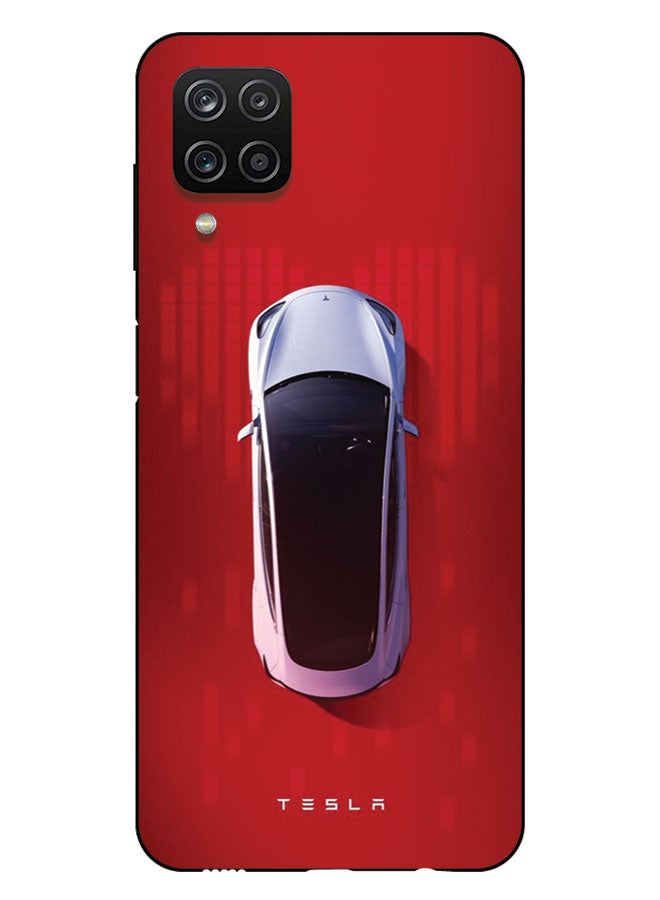 EYE CATCH Printed Protective Case Cover For Samsung Galaxy A12 -  Tesla - Image 1