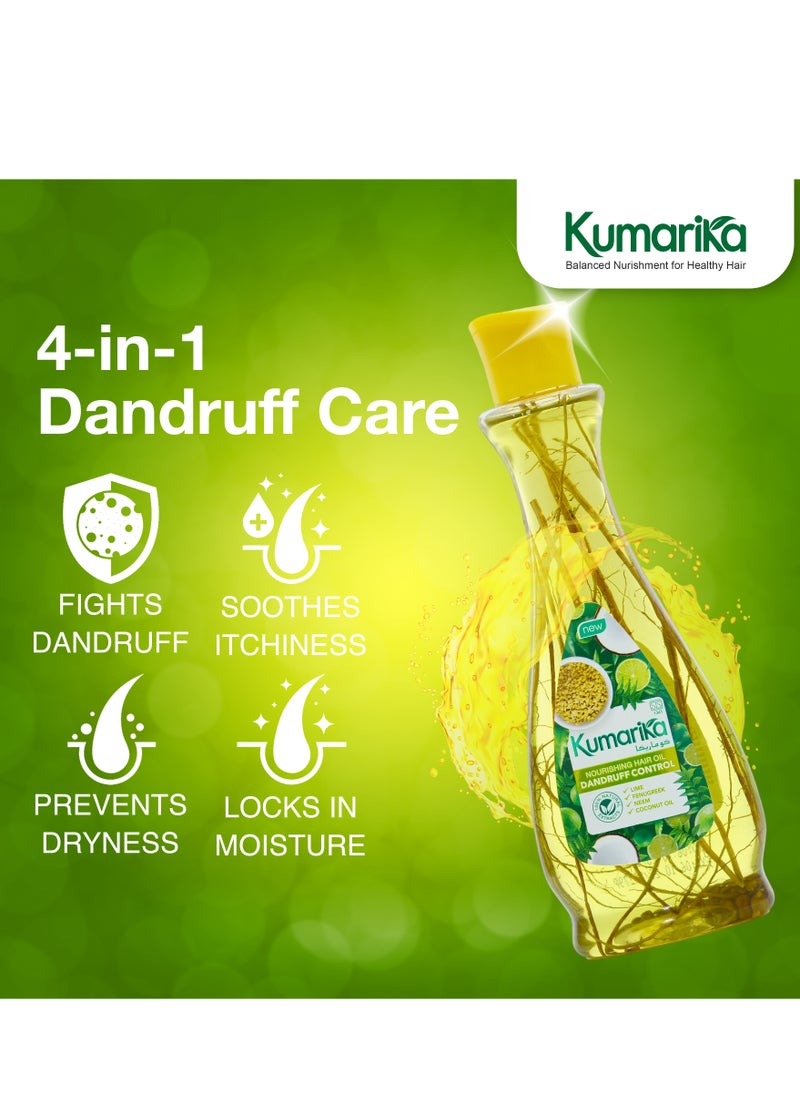 kumarika - Kumarika Nourishing Hair Oil Dandruff Control For Anti dandruff scalpal extracts for dry itchy scalp with dandruff 200ml - Image 1