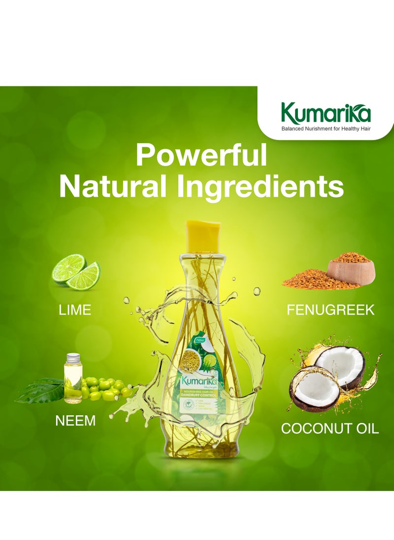 kumarika - Kumarika Nourishing Hair Oil Dandruff Control For Anti dandruff scalpal extracts for dry itchy scalp with dandruff 200ml - Image 1