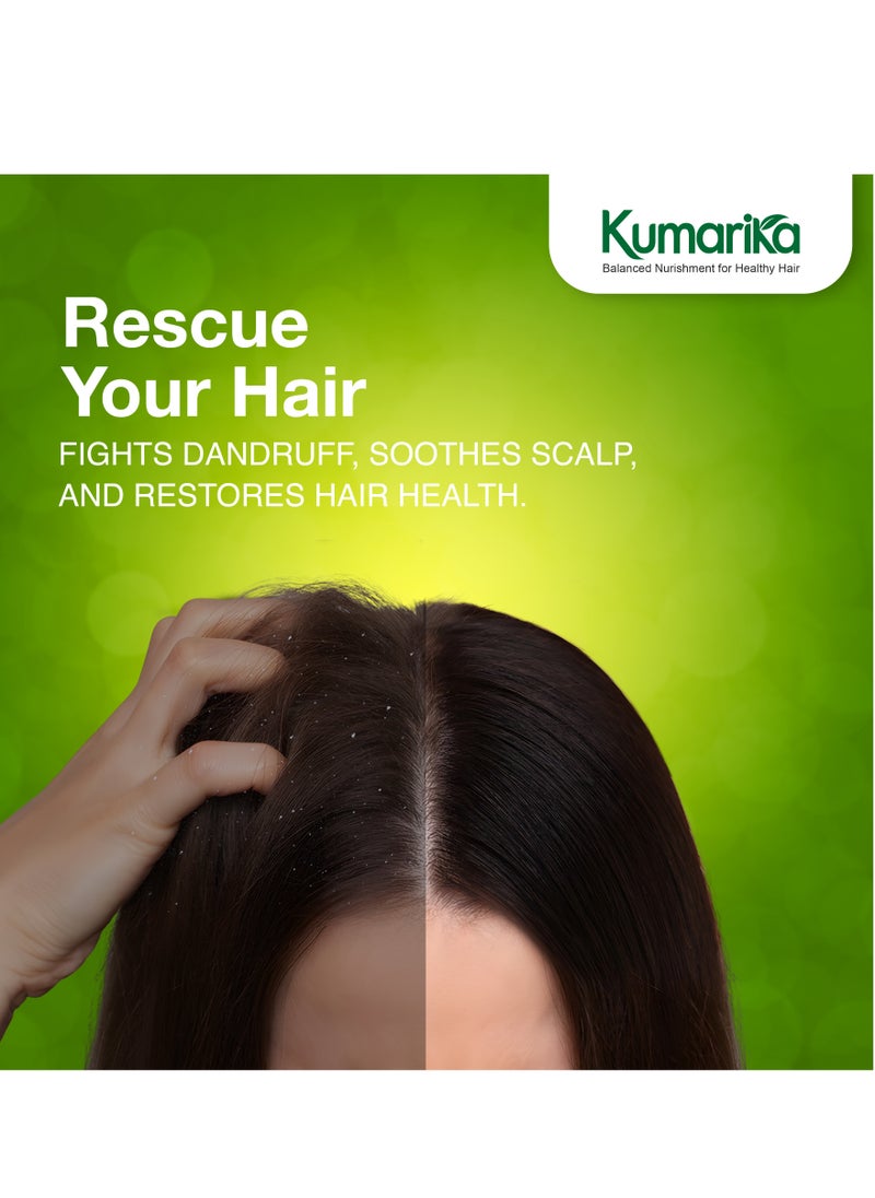 kumarika - Kumarika Nourishing Hair Oil Dandruff Control For Anti dandruff scalpal extracts for dry itchy scalp with dandruff 200ml - Image 1