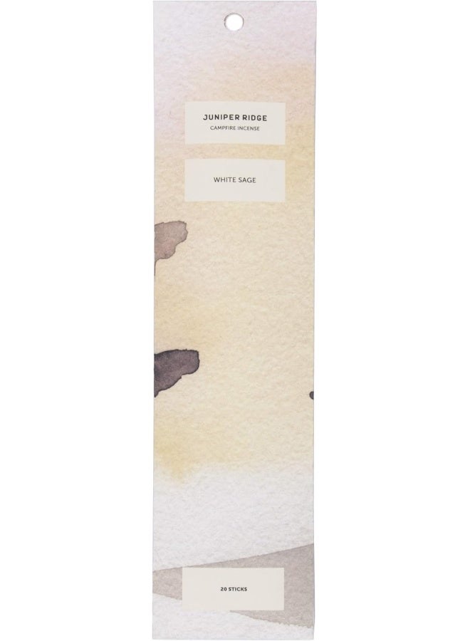 Juniper Ridge AllNatural Aromatic Campfire Incense LongLasting Bamboo Sticks Aromatherapy Meditation Therapy No Synthetic Fragrance White Sage 20 Count - Image 4