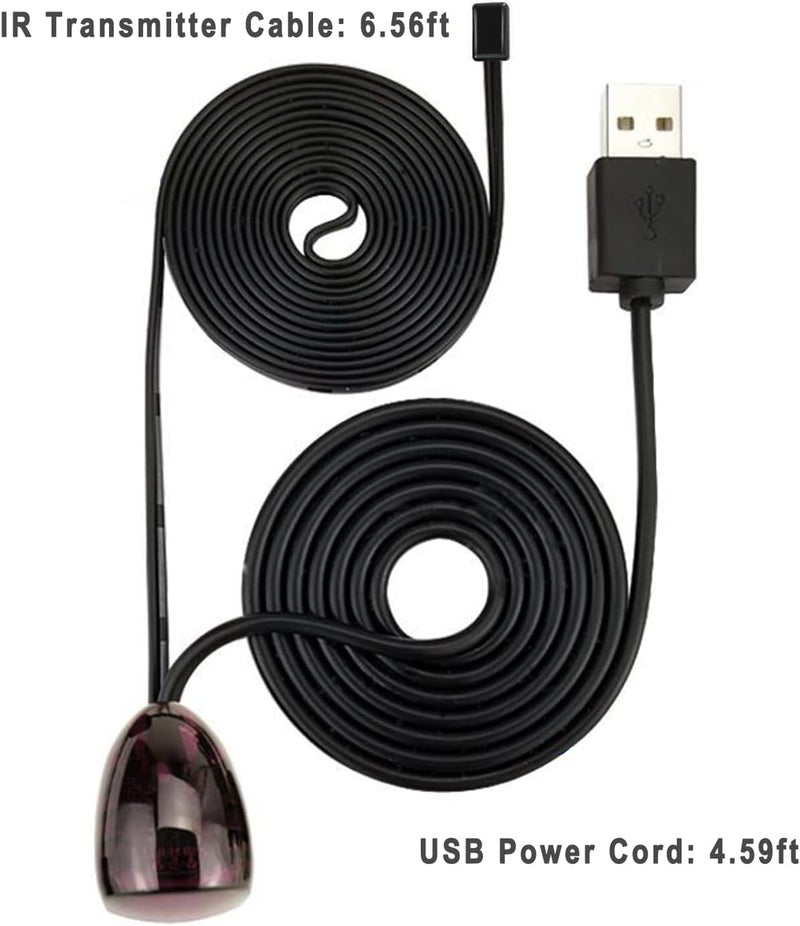 Herfair IR Repeater Transmitter Kit Up to 15FT Signal Range - Infrared Remote Control Extender Universal IR Blaster Emitter with Receiver for Cable Box/STB/Amplifier (USB Powered, 10FT) - Image 5