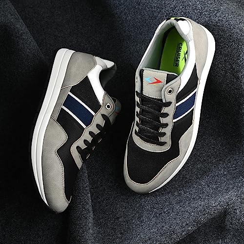 Cruiser Men's Pace-1 Grey Sneakers_6 UK (2502-4) - Image 2
