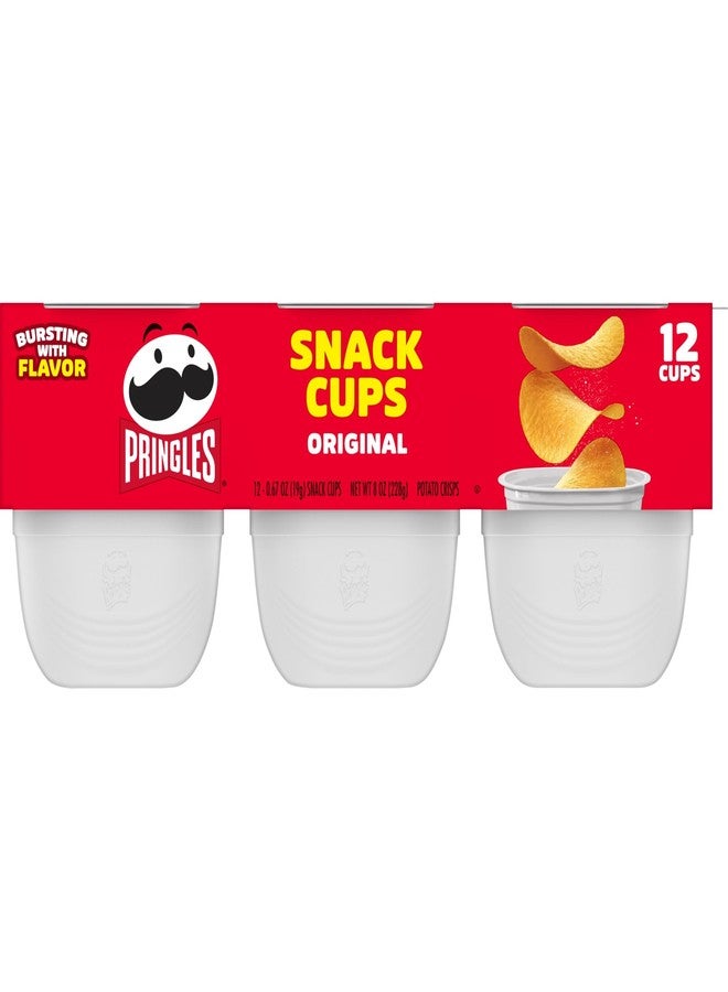 Pringles Potato Crisps Chips, Lunch Snacks, Office and Kids Snacks, Snack Stacks, Original, 8oz Tray (12 Cups) - Image 5