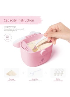 Termichy Termichy Baby Formula Dispenser, Portable Formula Container with Scoop and Carry Handle for Travel, Daycare and Outdoor Activities, 8.8OZ, 0.55LB, 250g  - Image 2