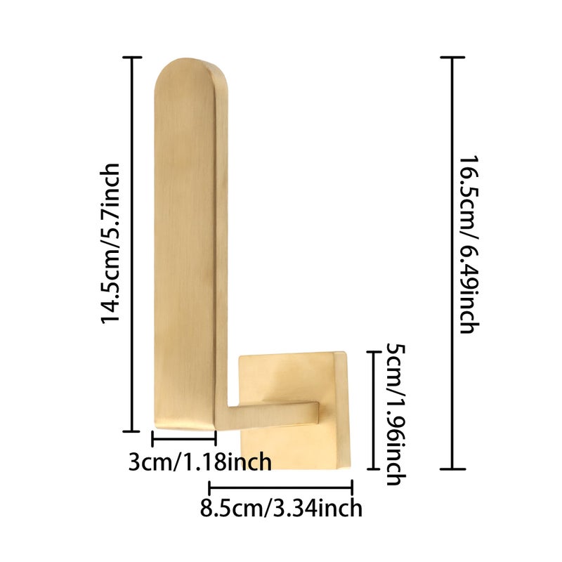 Groleca 2 Pack Metal Curtain Holdbacks Modern Curtain Tiebacks U Shaped Curtain Hooks for Wall Curtain Pull Backs Curtain Holders Curtain Tie Backs for Curtains (2, Gold) - Image 4