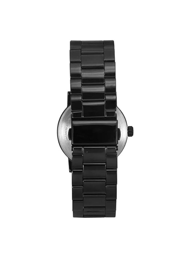 TIMEX Analog Watch for Man with Black Round Dial & Black Stainless Steel Bracelet Band Water Resistant Men's Wrist Watches - TWHG35SMU09 - Image 2