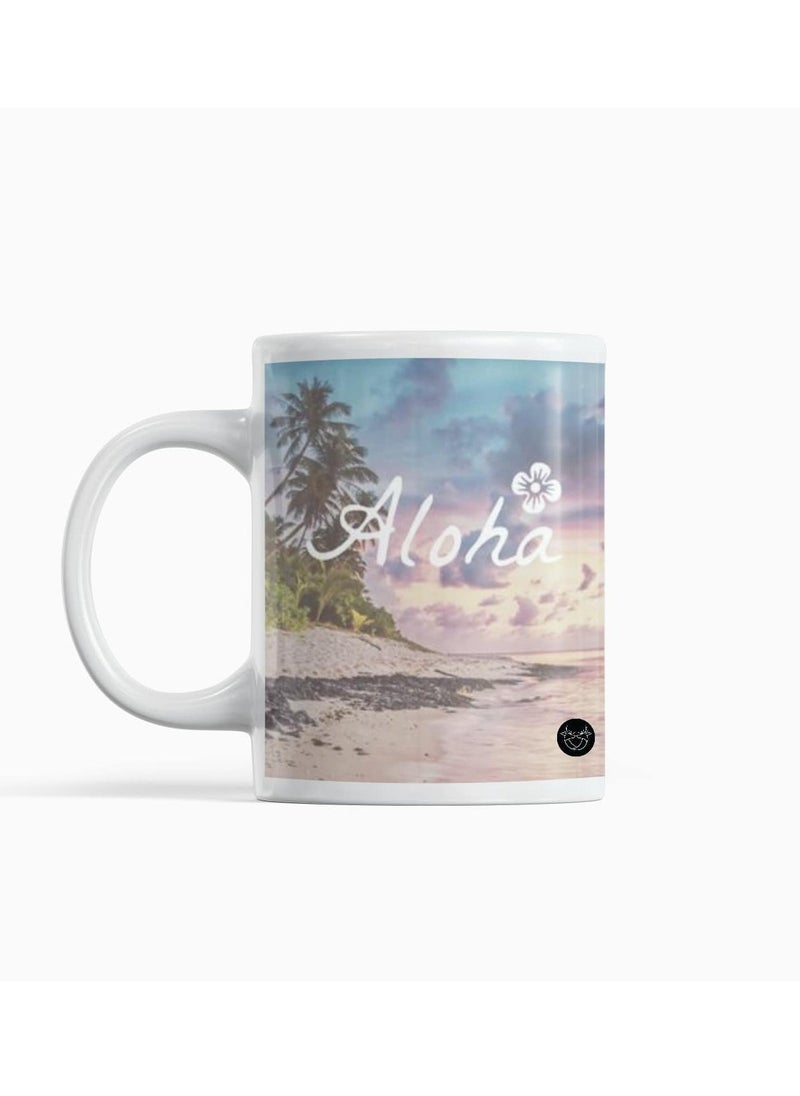Phone Planet White mug with nature design print