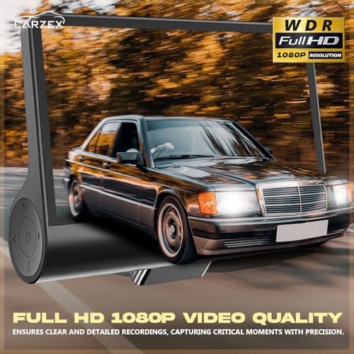 CARZEX® 3-Channel 4" IPS Dash Camera Screen for Cars – Full HD 1080P DVR with Front, Rear & Inside Recording, G-Sensor, Loop Recording, Car Security System, Micro SD Card Supported - Image 4