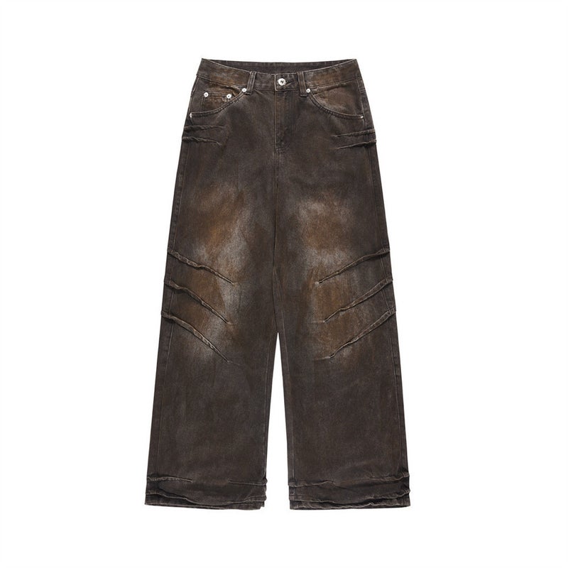 Unisex Classic Denim Jeans Loose Fit Daily Outdoor Wear - Image 2