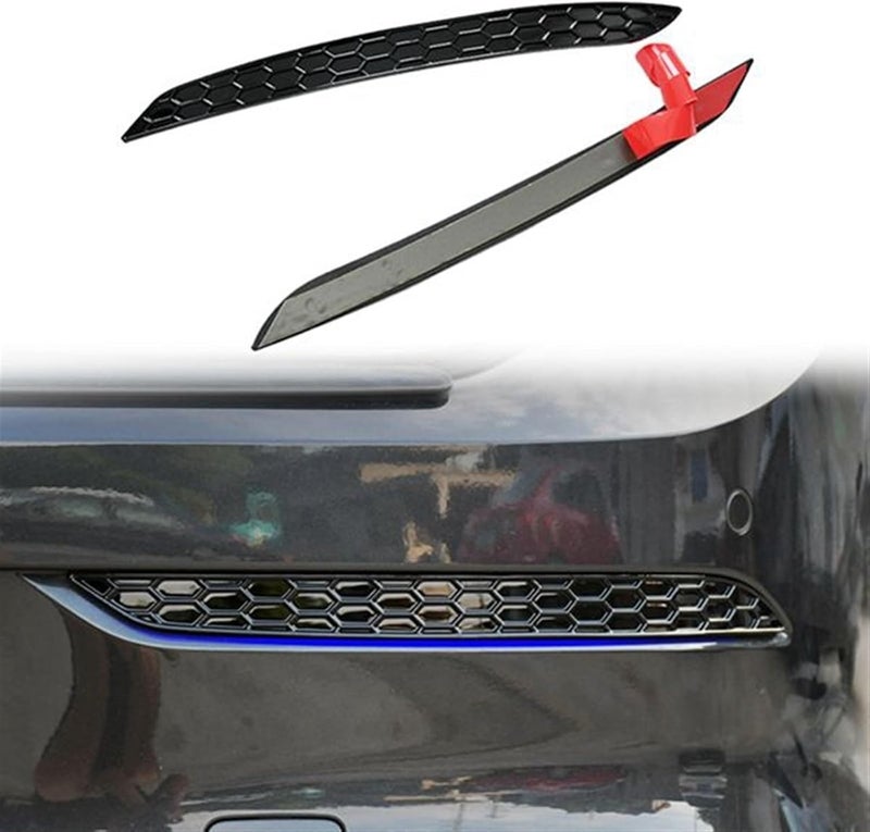 DEMULAX Black Glossy Honeycomb Fog Light Cover for Golf 8 MK8 - Image 1