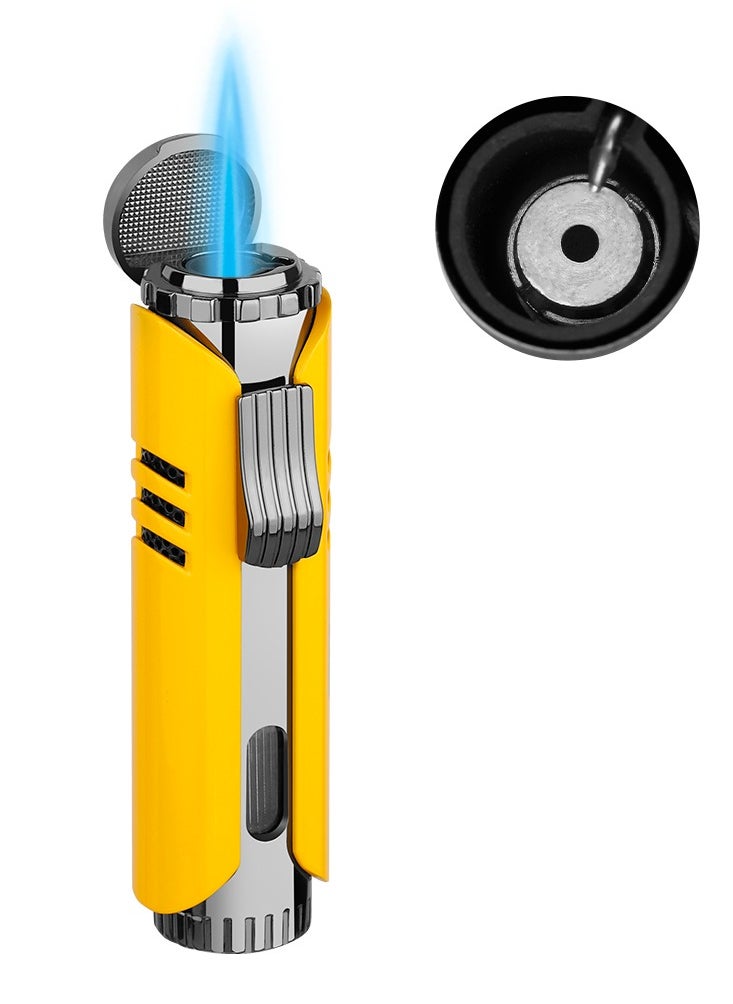 Generic Torch Lighter Windproof Butane Jet Lighter, Adjustable Single Flame Refillbale Fuel Lighter (without Butane gas )  - Image 1