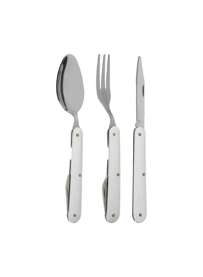 Oxin ST3 folding travel spoon and fork - Image 1