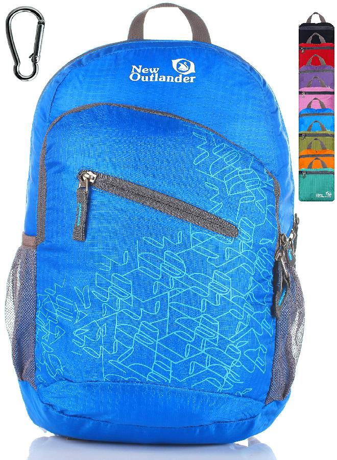 Outlander Packable Handy Lightweight Travel Hiking Backpack Daypack-light Blue-L - Image 4