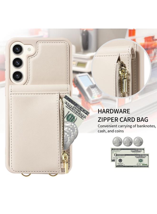 S-TOP Case For Samsung Galaxy S23+ 5G Crossbody Lanyard Zipper Wallet Leather Phone Case - Image 3